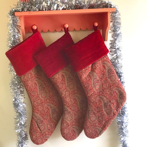 Pottery Barn Holiday Pottery Barn Christmas Stockings Red Velvet